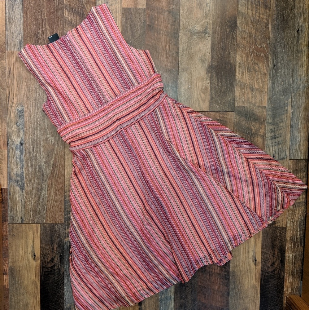 GABBY SKYE MULTI COLOR KNIT FIT AND FLARE DRESS - Picture 8 of 8